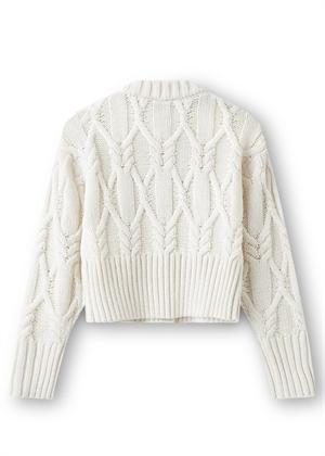 Magle Cropped cable cardigan Jet Stream Copenhagen Muse 